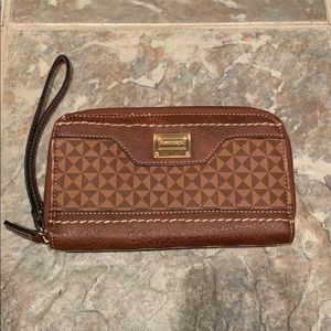 Brown Concept Wristlet